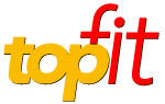 Logo topfit rot/ orange